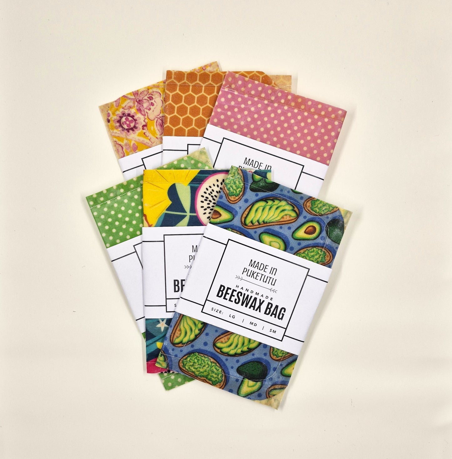 Reusable beeswax food bags - Small
