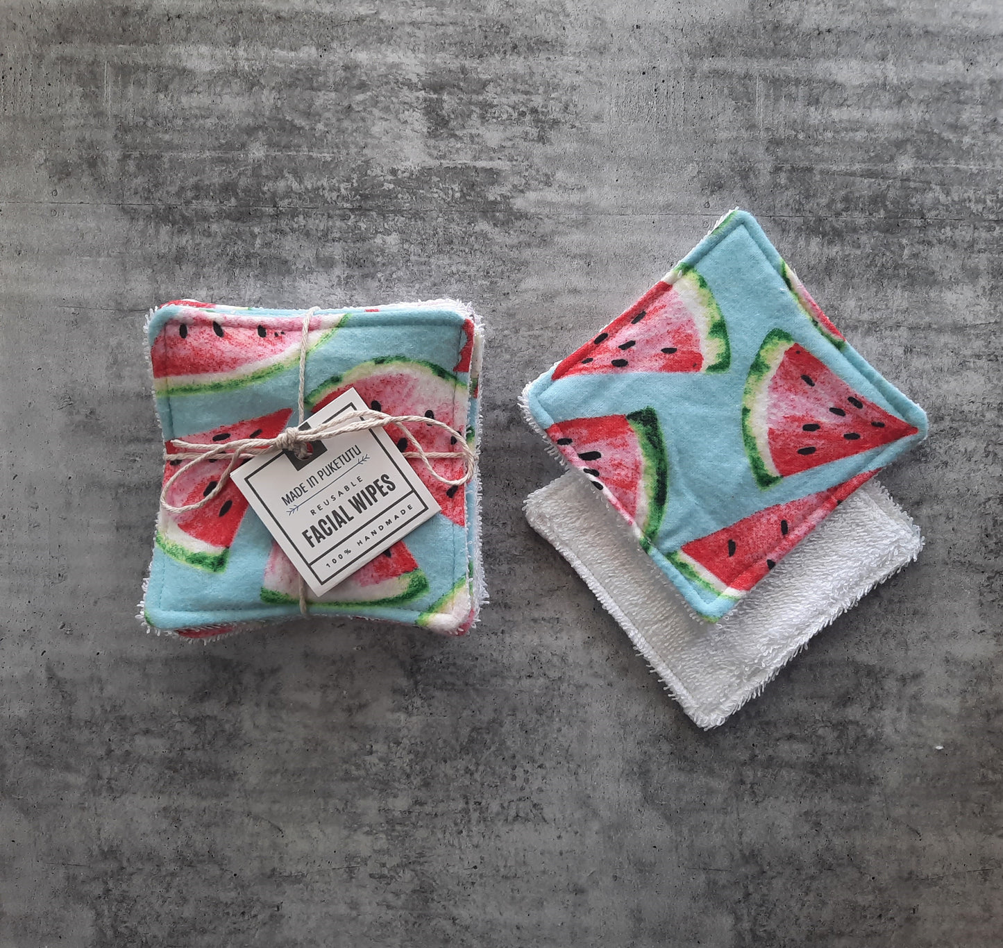 Reusable Facial Wipes - Watermelon